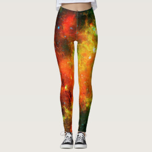 Colourful Starry Nebula Leggings