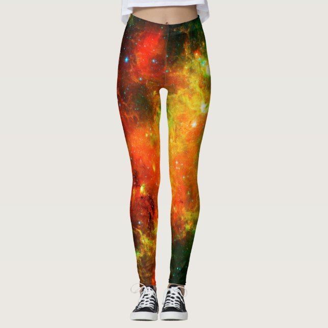 Colourful Starry Nebula Leggings (Front)