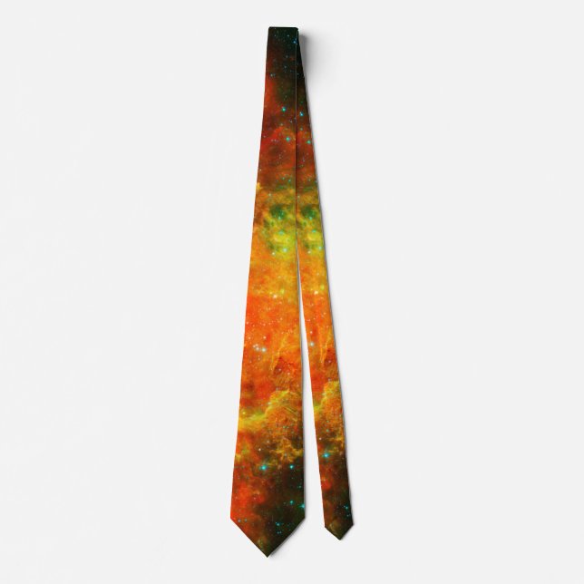 Colourful Starry Nebula Tie (Front)