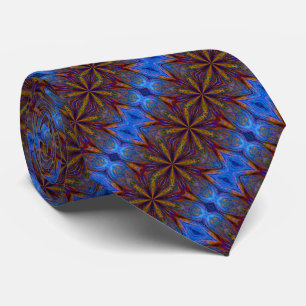 Colourful Stars Abstract Design   Tie