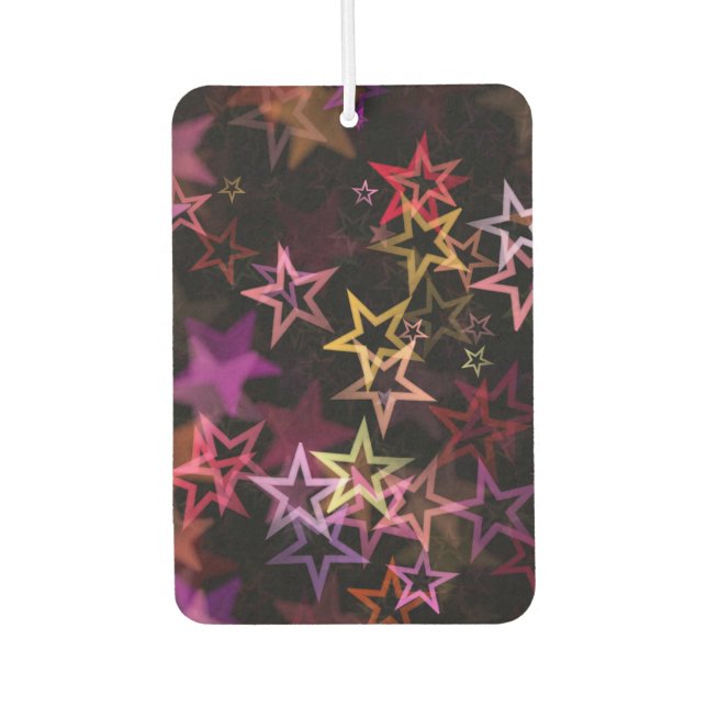 Colourful Stars Dance Whimsically  Air Freshener (Front)