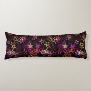 Colourful Stars Dance Whimsically  Body Pillow