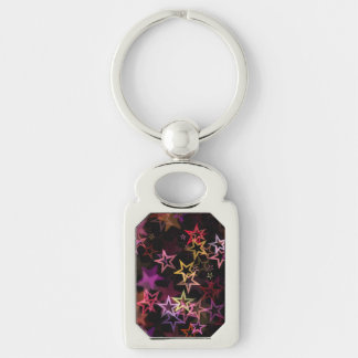 Colourful Stars Dance Whimsically Keychain