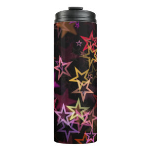 Colourful Stars Dance Whimsically  Thermal Tumbler