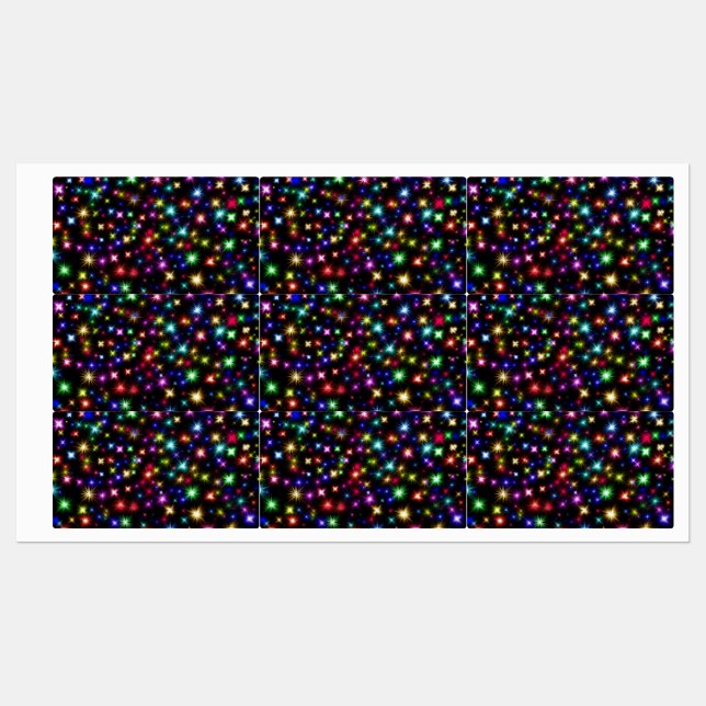 Colourful Stars Fireworks Design (Sheet)