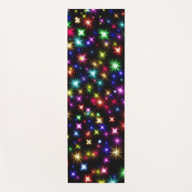 Colourful Stars Fireworks Design-27317 Yoga Mat (Front)