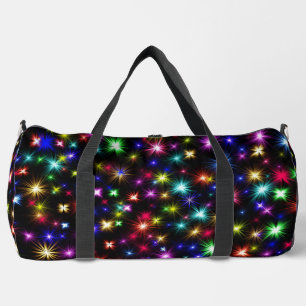 Colourful Stars Fireworks Design Duffle Bag