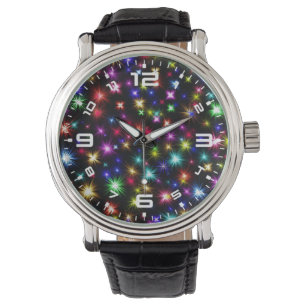 Colourful Stars Fireworks Design Watch