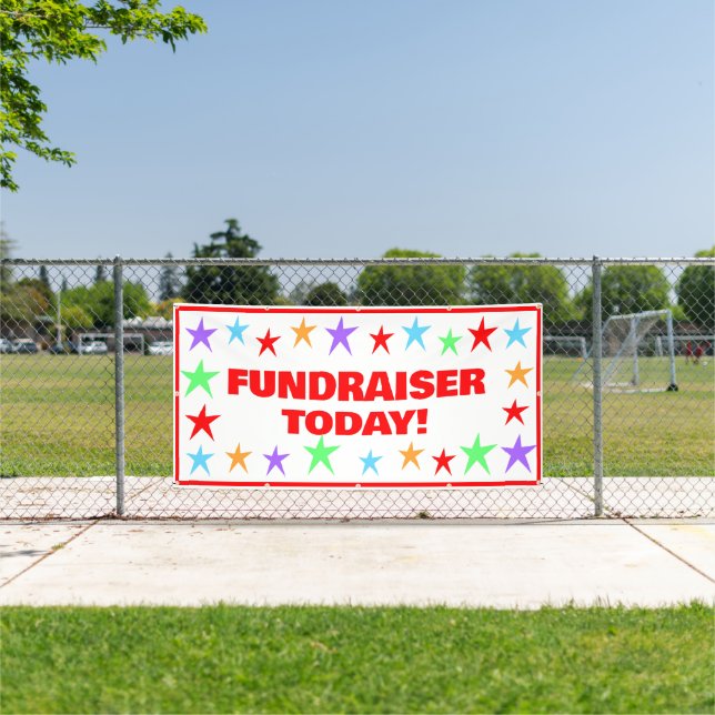 Colourful Stars Fundraiser Banner (Insitu)