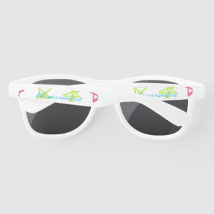Colourful stars happy birthday add name text simpl sunglasses