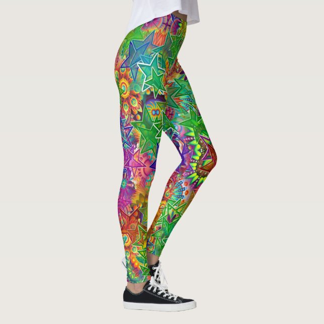 Colourful Stars Leggings (Right)
