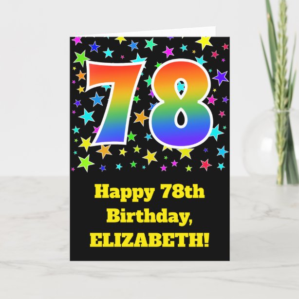 78th Birthday Cards | Zazzle CA