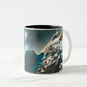 Colourful Stars Two-Tone Coffee Mug