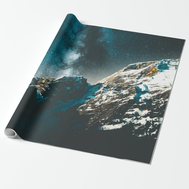 Colourful Stars Wrapping Paper (Unrolled)