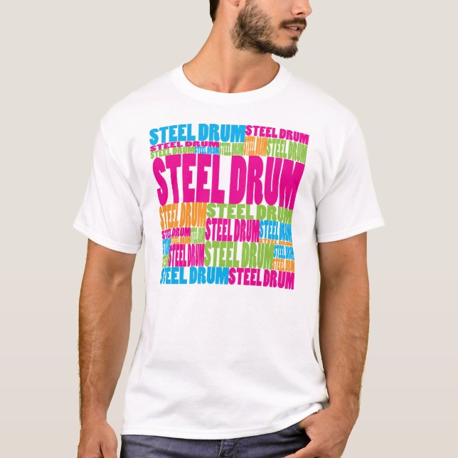 Colourful Steel Drum T-Shirt (Front)