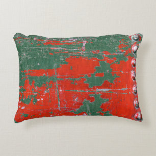 Colourful steel rust, textured background. accent pillow