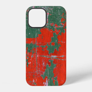 Colourful steel rust, textured background. iPhone 12 case