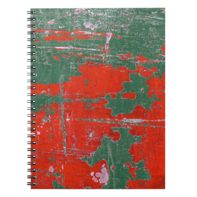 Colourful steel rust, textured background. notebook (Front)