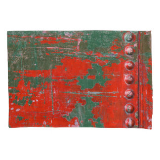 Colourful steel rust, textured background. pillowcase