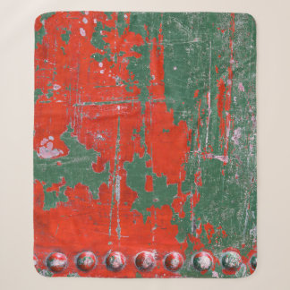 Colourful steel rust, textured background. sherpa blanket