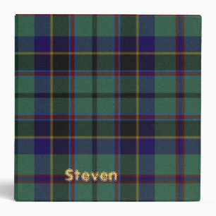 Colourful Stephenson Scottish Plaid Binder