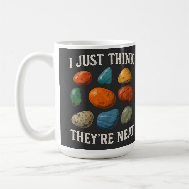 Colourful Stone Neat Design Coffee Mug (Left)