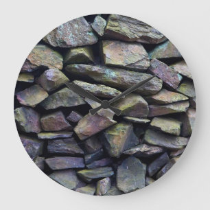 Colourful Stone Wall Clock