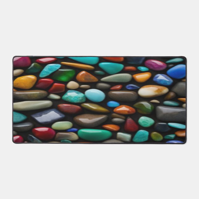 Colourful Stones - Desk Mat (Front)