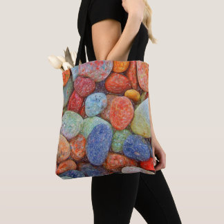 Colourful Stones, Pebbles, Rocks and Water Tote Bag