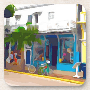 Colourful Stores in Key West Coaster
