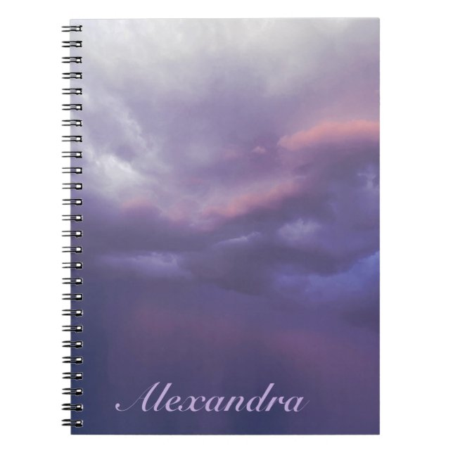 Colourful Storm Clouds Notebook (Front)