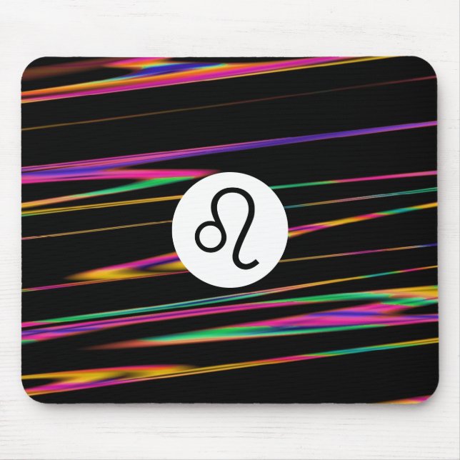 Colourful strands - Leo Mouse Pad (Front)
