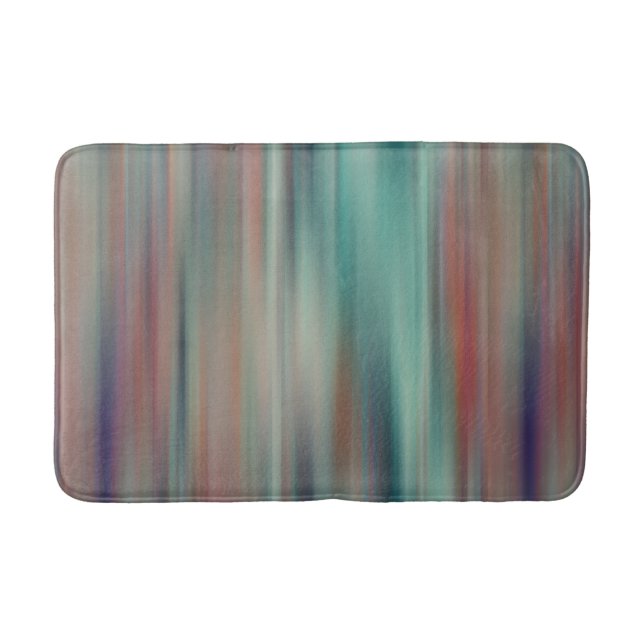 colourful streaks  bath mat (Front)