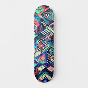 Colourful Street Graffiti Wide Skateboard