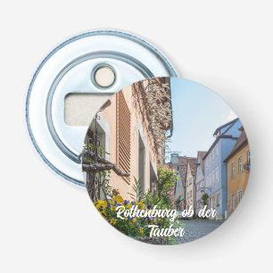 Colourful street in Rothenburg ob der Tauber Bottle Opener