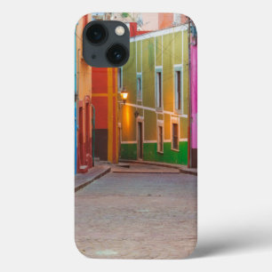Colourful street scene iPhone 13 case