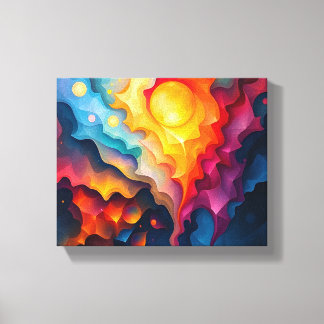 Colourful Stretched Canvas Print