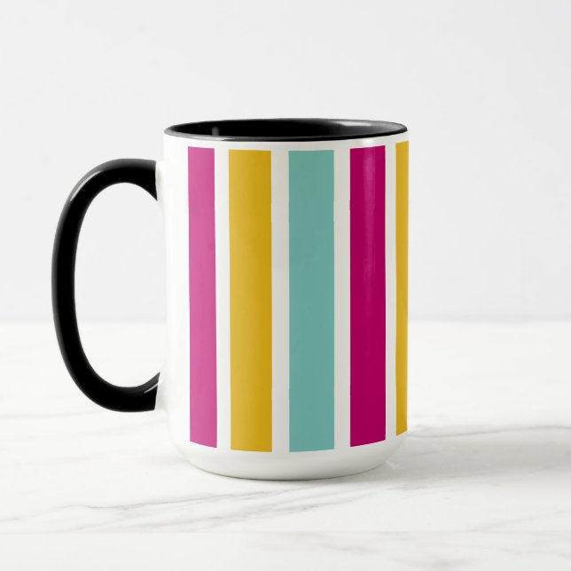 Colourful Stripe Mug (Left)