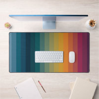 Colourful Striped 70s 80s Retro Rainbow Stripes