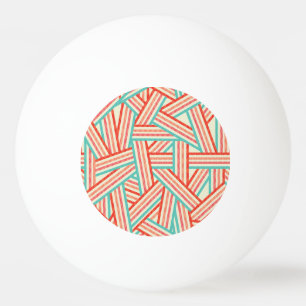 Colourful Striped Abstract Pattern Ping Pong Ball