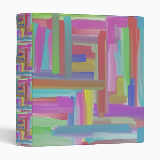 Colourful Striped Binder (Front/Spine)