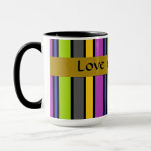 Colourful Striped Father's Day Mug