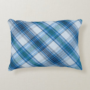 Colourful Striped loincloth fabric background Accent Pillow
