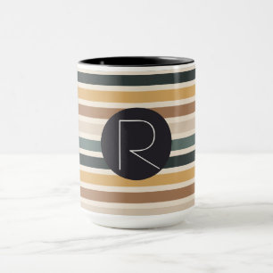 Colourful striped mug