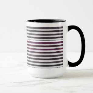 Colourful striped pattern coffee mug