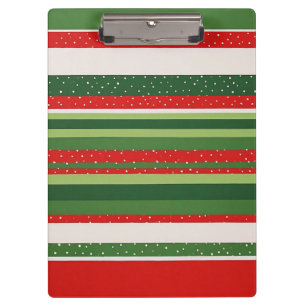Colourful Striped Pattern Office Clip Board Holder
