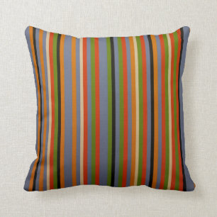 Colourful Striped Pillow Home Decor