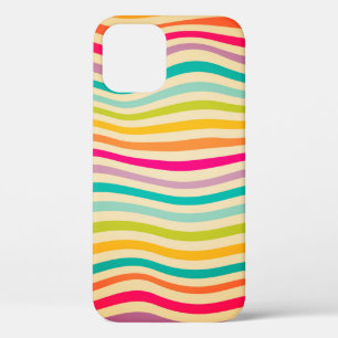 Colourful Striped Seamless Pattern. illustration. iPhone 12 Case