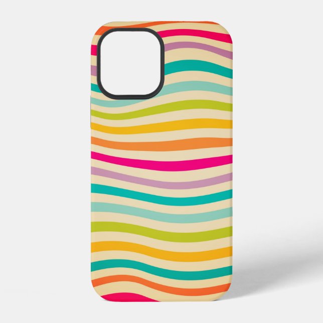 Colourful Striped Seamless Pattern. illustration.  iPhone Case (Back)
