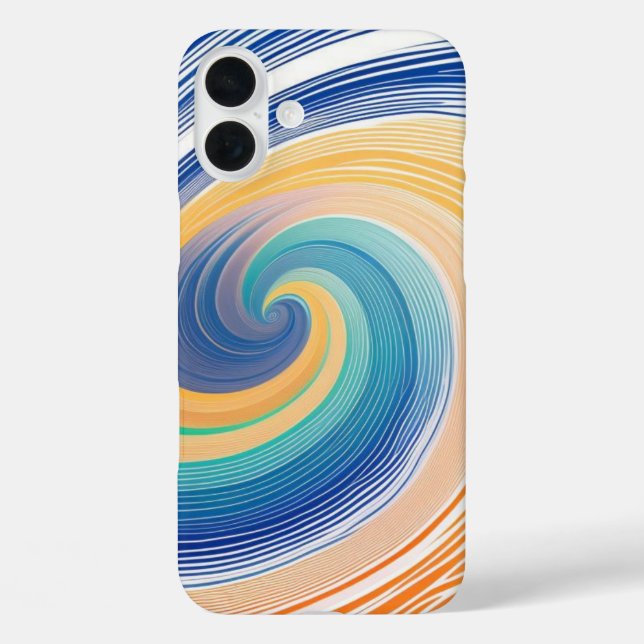 Colourful Striped Waves Case-Mate iPhone Case (Back)